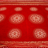 Red Gucci Jacquard Bed Sheet Set-4 PCS (PREMIUM)