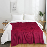 Diamond Plain Fleece Double Throw AC Blanket - trendifypk