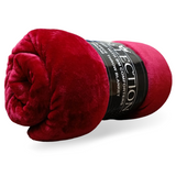 Diamond Mehroon Plain Fleece Double Throw AC Blanket - trendifypk