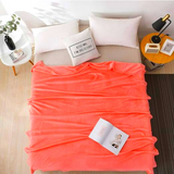 Diamond Plain Fleece Double Throw AC Blanket - trendifypk