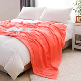 Diamond Plain Fleece Double Throw AC Blanket - trendifypk