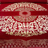 Red Global Fancy Bed Sheet Set-4 PCS (PREMIUM)