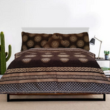 Chocolate Gucci Bed Sheet Set-4 PCS (PREMIUM)