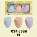 Miss Rose Pack of 3 Beauty Blender Makeup Puff - trendifypk