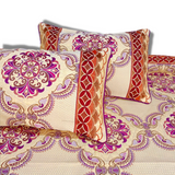 Purple Fancy Bed Sheet Set-4 PCS (PREMIUM)