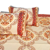Orange Fancy Bed Sheet Set-4 PCS (PREMIUM)