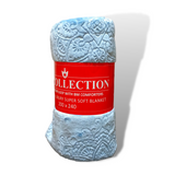 Diamond Sky Plain Fleece Double Throw AC Blanket - trendifypk