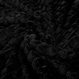 Fleece Blanket Dark Black Double Throw - trendifypk