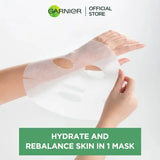Garnier Skin Active Hydra Bomb Green Tea Tissue Face Mask Hydrating and Rebalancing 32g