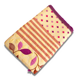 Leafy Purple Fancy Bed Sheet Set