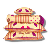 Leafy Purple Fancy Bed Sheet Set