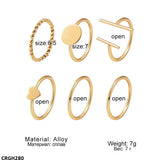 CRGH280 LSH 6 Midi Rings - CRGH