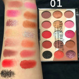 Miss Rose 15 Color Eyeshadow Palette 01 - trendifypk