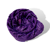 Fleece Blanket Dark Purple Double Throw - trendifypk