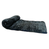 Fleece Blanket Black Grey Double Throw - trendifypk