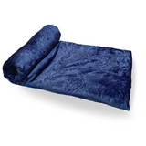 Fleece Blanket Dark Blue Double Throw - trendifypk