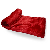 Fleece Blanket Red Double Throw - trendifypk