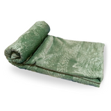 Fleece Blanket Sea Green Double Throw - trendifypk