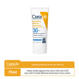 Cerave Hydrating Sunscreen Broad Spectrum Spf 30 Mineral Sunscreen 75Ml