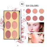 Miss Rose 6 color Rare Beauty blush Palette- trendifypk