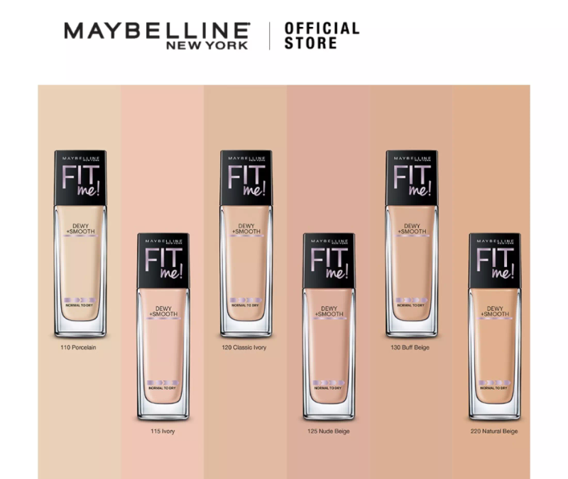 Maybelline New York Fit Me Dewy & Smooth Liquid Foundation