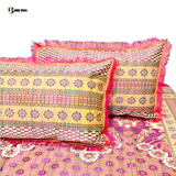 Dazzling Averio Light Pink Multani Bed Sheet Set