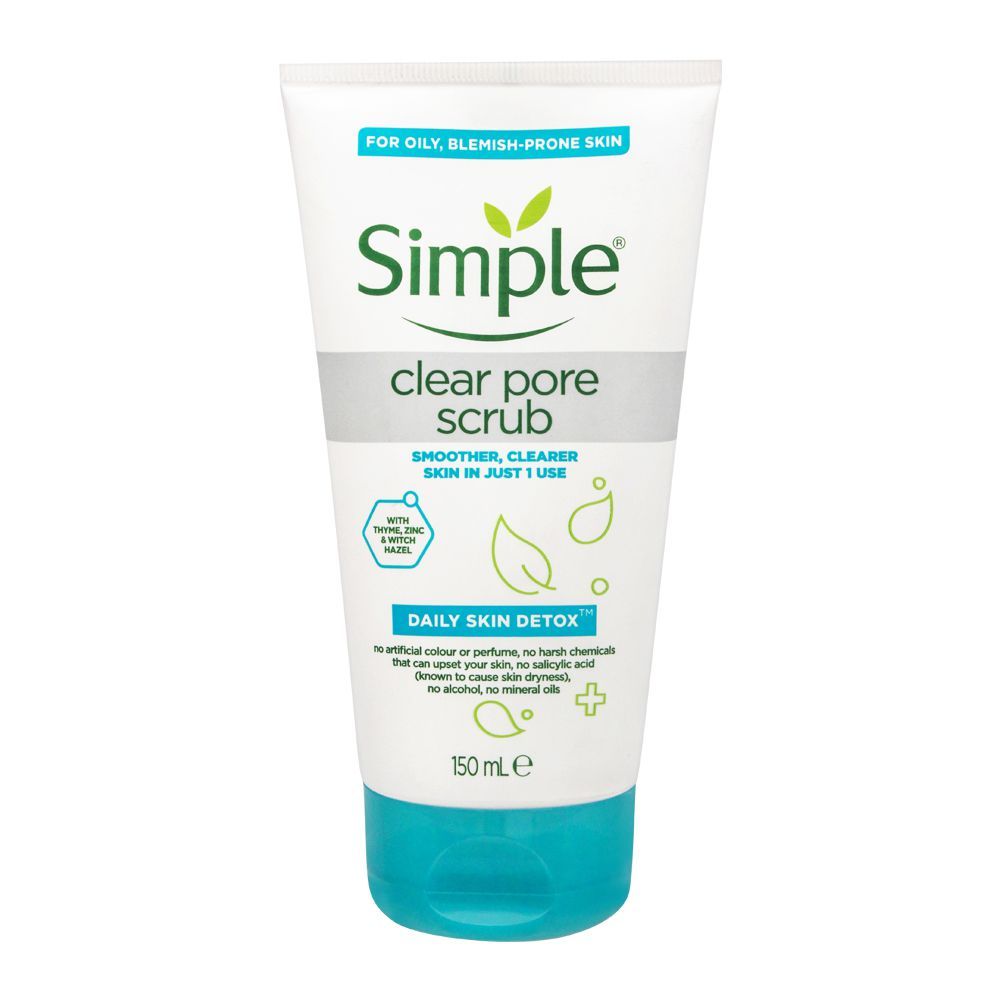 Simple Clear Pore Scrub For Oily Blemish Prone Skin - trendifypk
