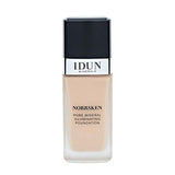 IDUN Minerals Norrsken Longwear Liquid Foundation with Poreless, Luminous Coverage, Dewey, Glowing Finish, Vegan, Cruelty and Silicone Free Makeup - trendifypk