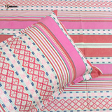 Diamond Khaddar Pink Multani Bed Sheet Set