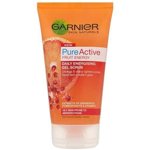 Garnier Pure Active Fruit Energy Gel Scrub, 150ml - trendifypk