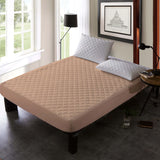 QUILTED WATERPROOF FITTED SHEET MATTRESS PROTECTOR