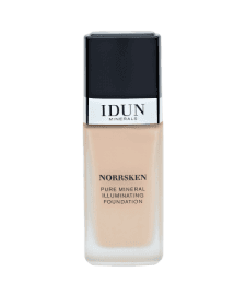 IDUN Minerals Norrsken Longwear Liquid Foundation with Poreless, Luminous Coverage, Dewey, Glowing Finish, Vegan, Cruelty and Silicone Free Makeup